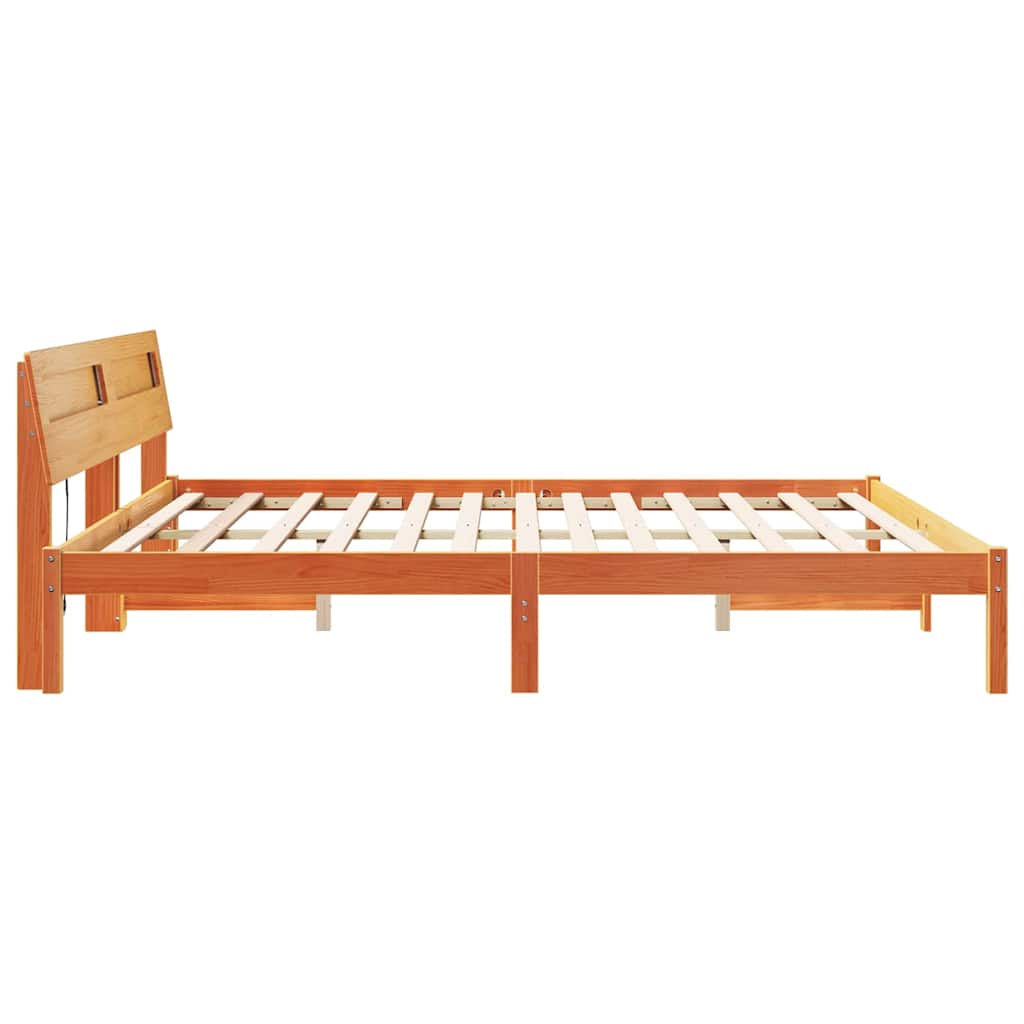Bedframe Wasbruin 180 x 200 cm Massief grenenhout is nu te koop bij PeponiXL, paradijselijk wonen!