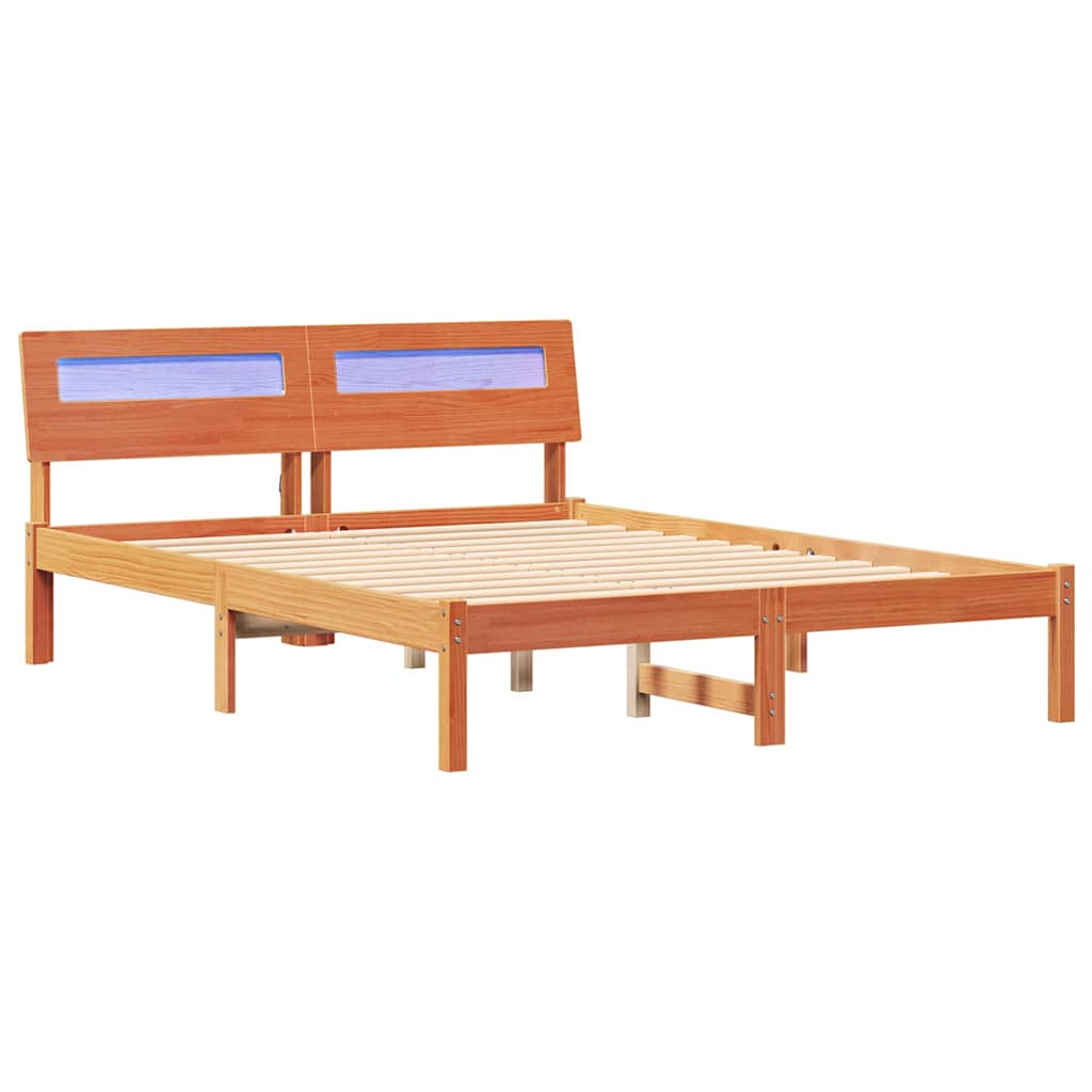 Bedframe Wasbruin 120 x 190 cm Massief grenenhout is nu te koop bij PeponiXL, paradijselijk wonen!