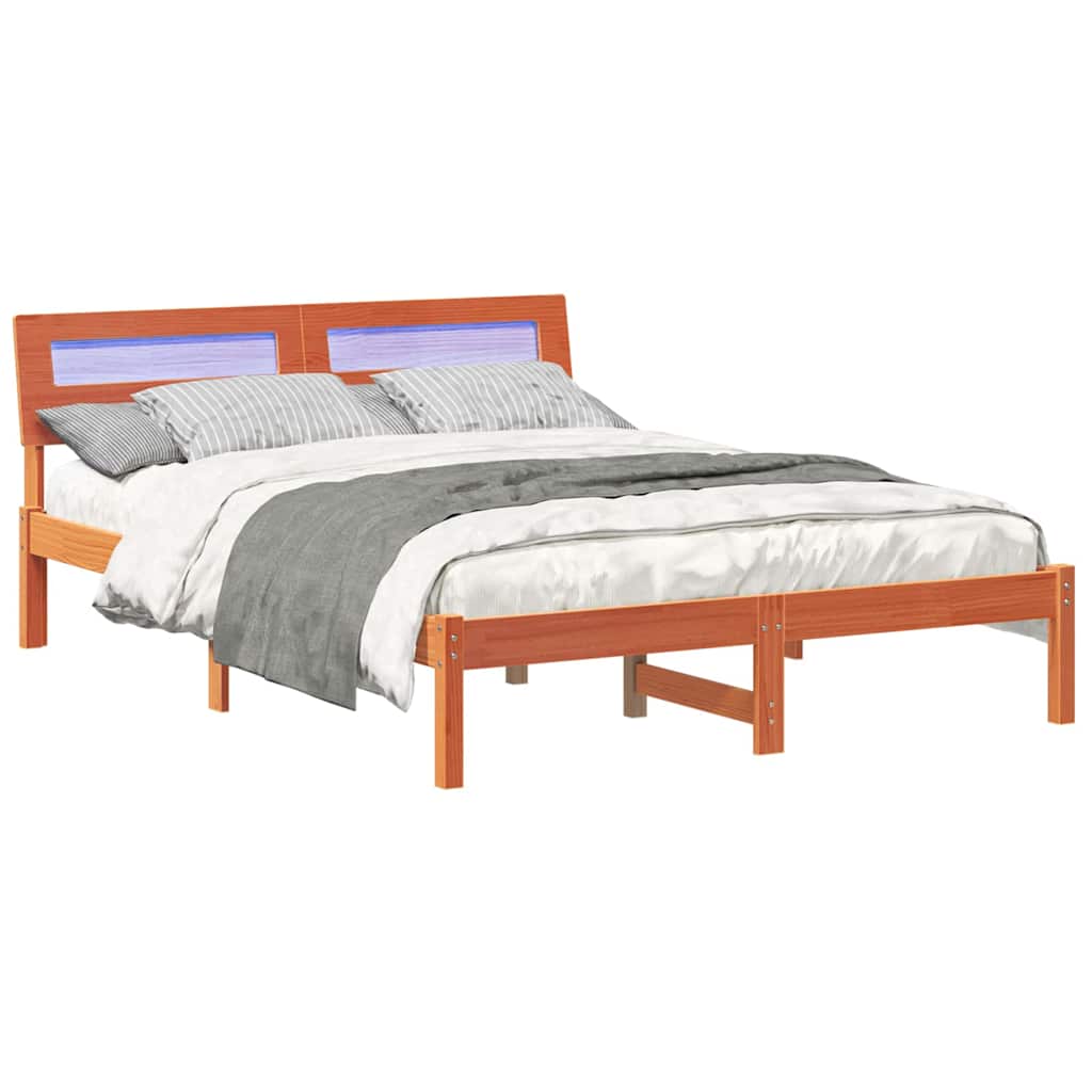 Bedframe Wasbruin 120 x 190 cm Massief grenenhout is nu te koop bij PeponiXL, paradijselijk wonen!