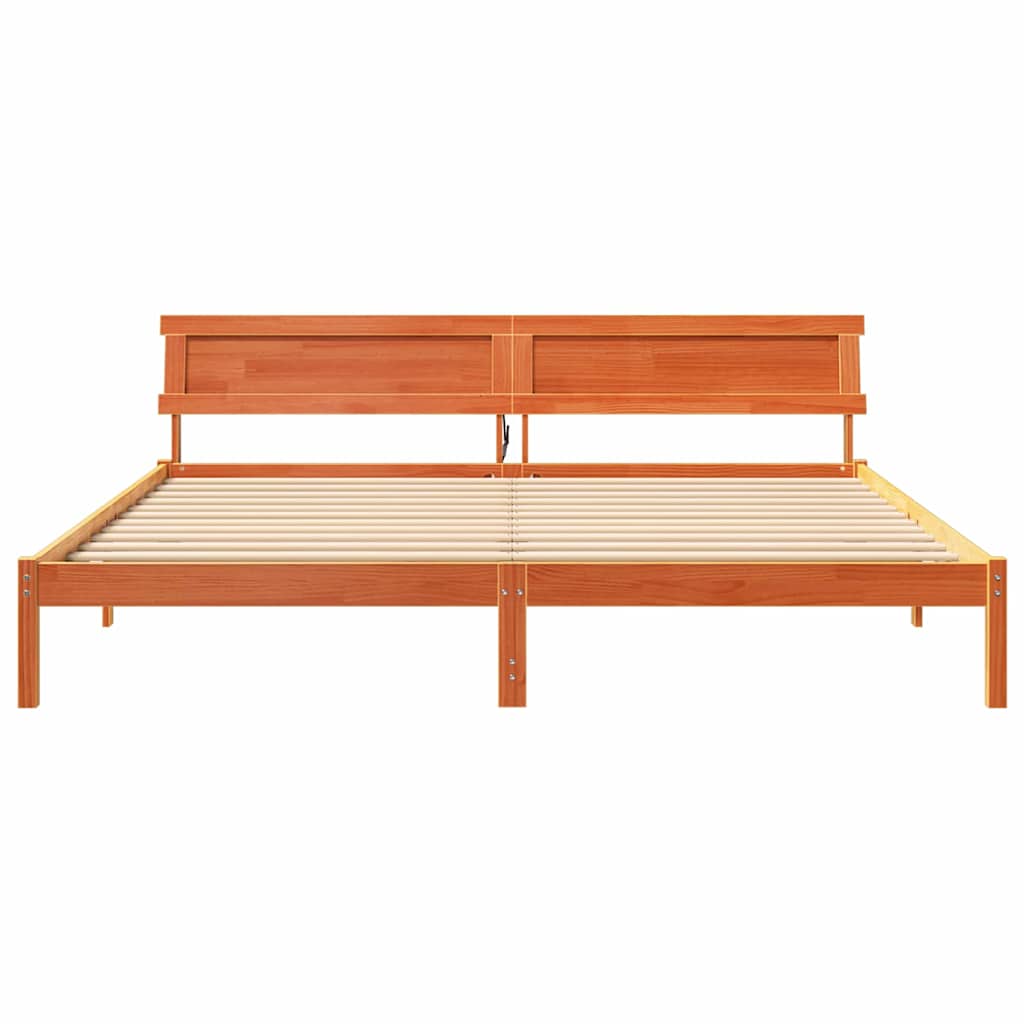 Bedframe Wasbruin 180 x 200 cm Massief grenenhout is nu te koop bij PeponiXL, paradijselijk wonen!