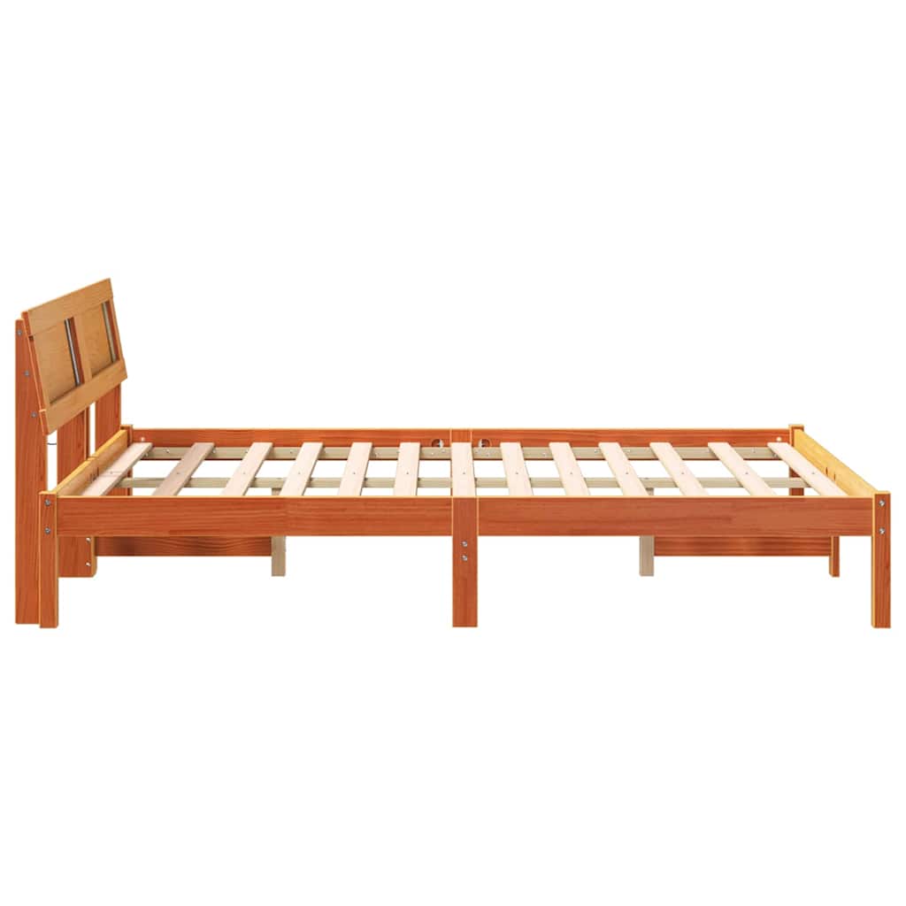 Bedframe Wasbruin 120 x 190 cm Massief grenenhout is nu te koop bij PeponiXL, paradijselijk wonen!