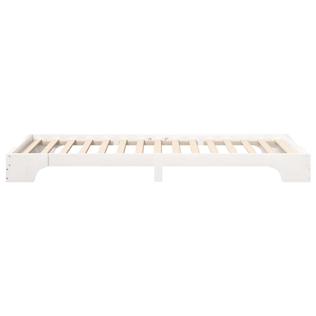 Bedframe Wit 100 x 210 cm Massief grenenhout is nu te koop bij PeponiXL, paradijselijk wonen!