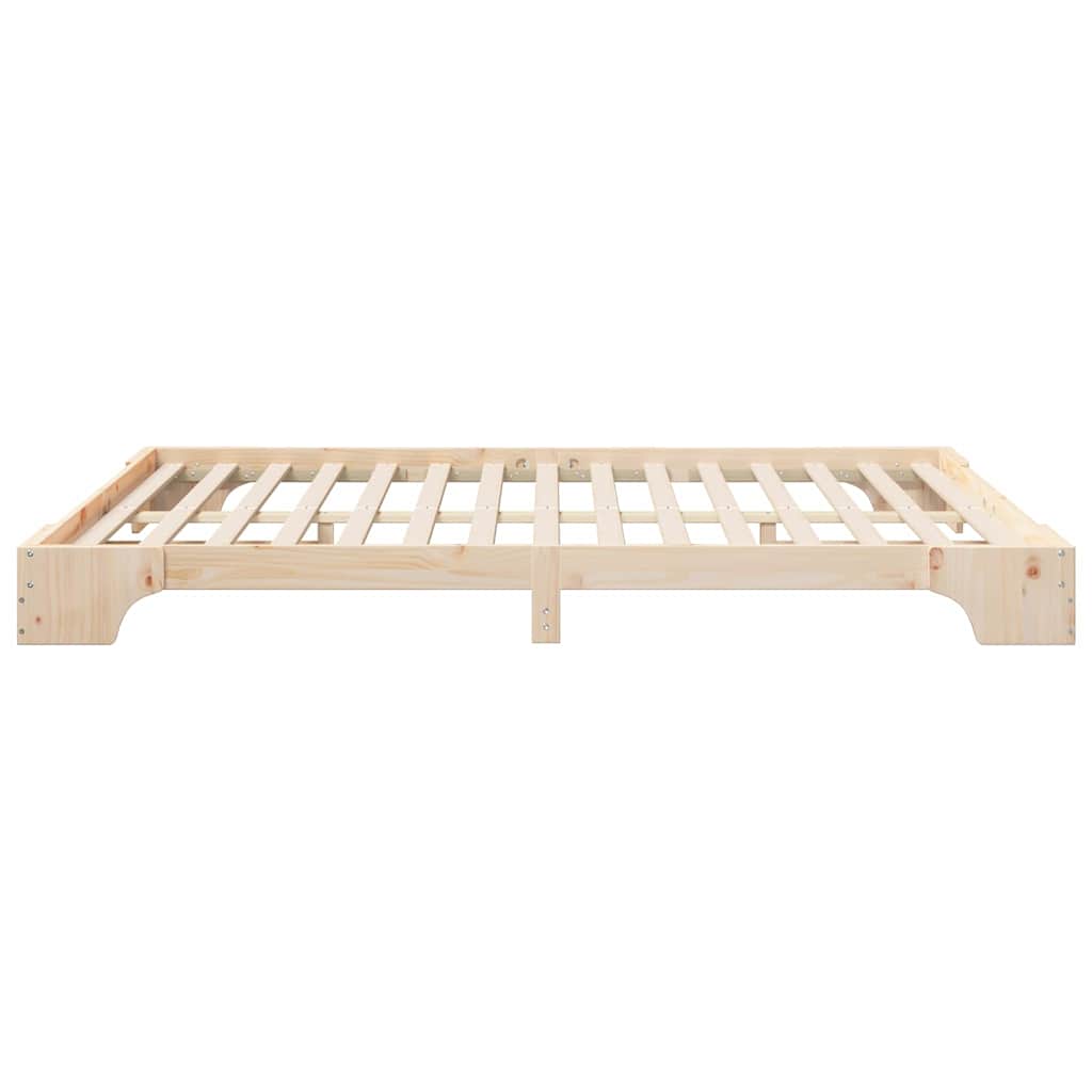 Bedframe Bruin 160 x 210 cm Massief grenenhout is nu te koop bij PeponiXL, paradijselijk wonen!
