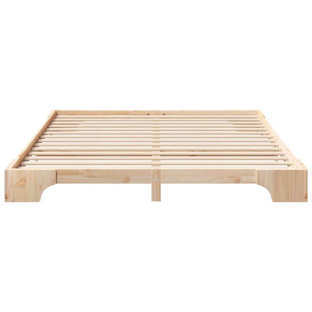 Bedframe Bruin 180 x 210 cm Massief grenenhout is nu te koop bij PeponiXL, paradijselijk wonen!