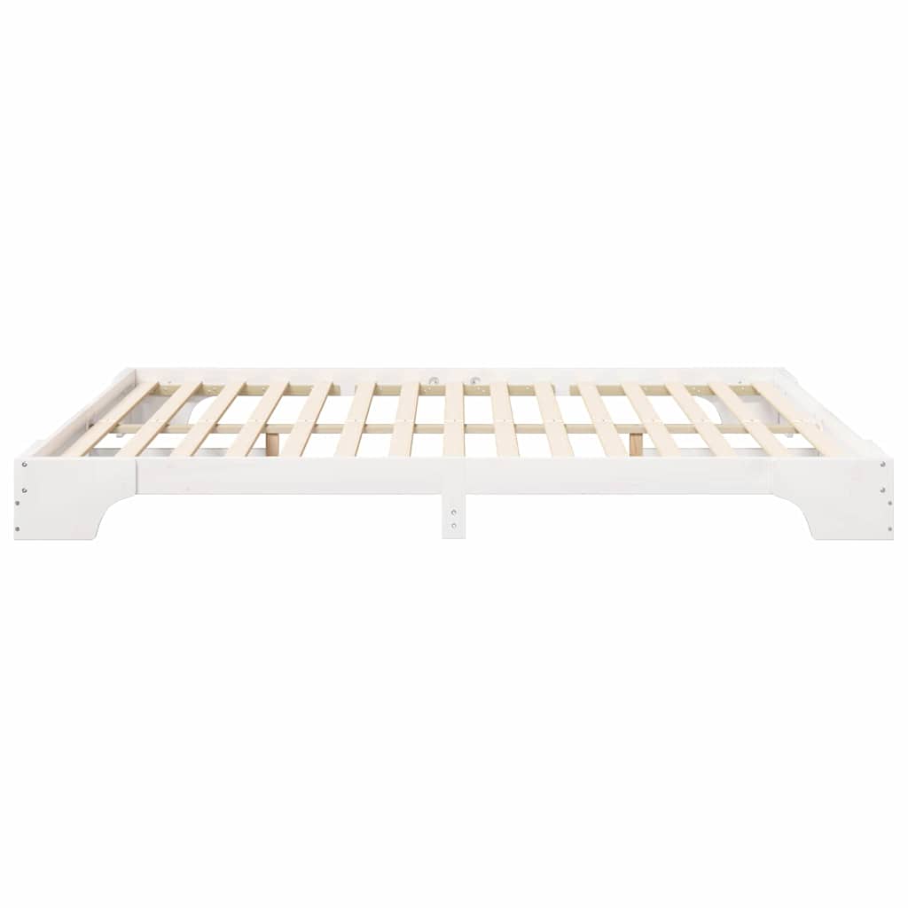 Bedframe Wit 180 x 210 cm Massief grenenhout is nu te koop bij PeponiXL, paradijselijk wonen!