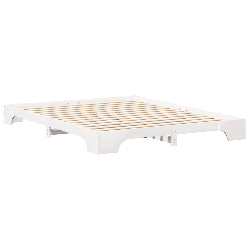 Bedframe Wit 160 x 220 cm Massief grenenhout is nu te koop bij PeponiXL, paradijselijk wonen!