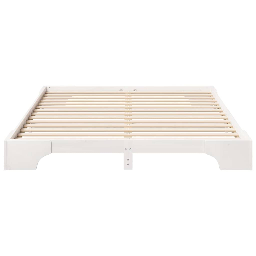 Bedframe Wit 160 x 220 cm Massief grenenhout is nu te koop bij PeponiXL, paradijselijk wonen!