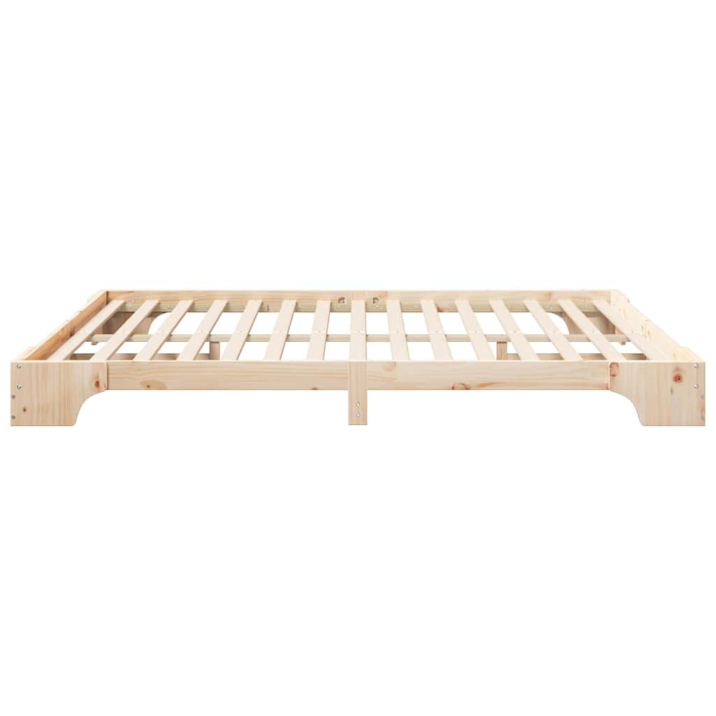 Bedframe Bruin 200 x 220 cm Massief grenenhout is nu te koop bij PeponiXL, paradijselijk wonen!