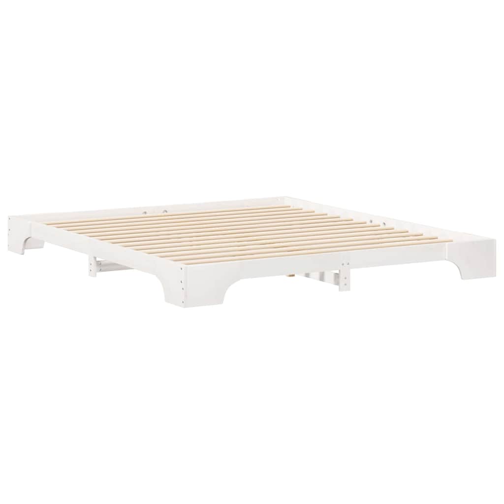 Bedframe Wit 200 x 220 cm Massief grenenhout is nu te koop bij PeponiXL, paradijselijk wonen!