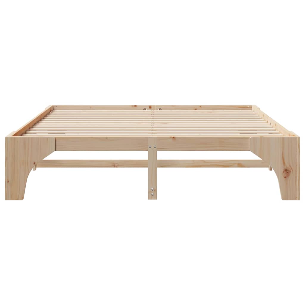 Bedframe Bruin 180 x 200 cm Massief grenenhout is nu te koop bij PeponiXL, paradijselijk wonen!