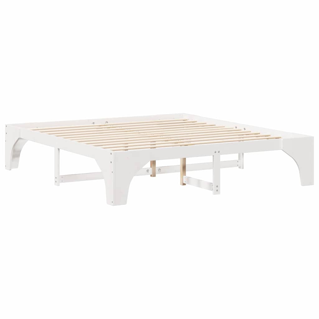 Bedframe Wit 180 x 200 cm Massief grenenhout is nu te koop bij PeponiXL, paradijselijk wonen!