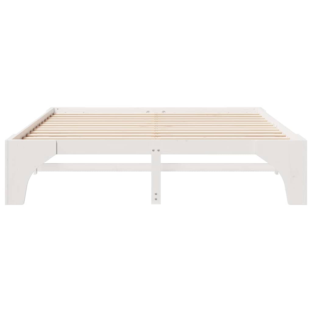 Bedframe Wit 180 x 200 cm Massief grenenhout is nu te koop bij PeponiXL, paradijselijk wonen!