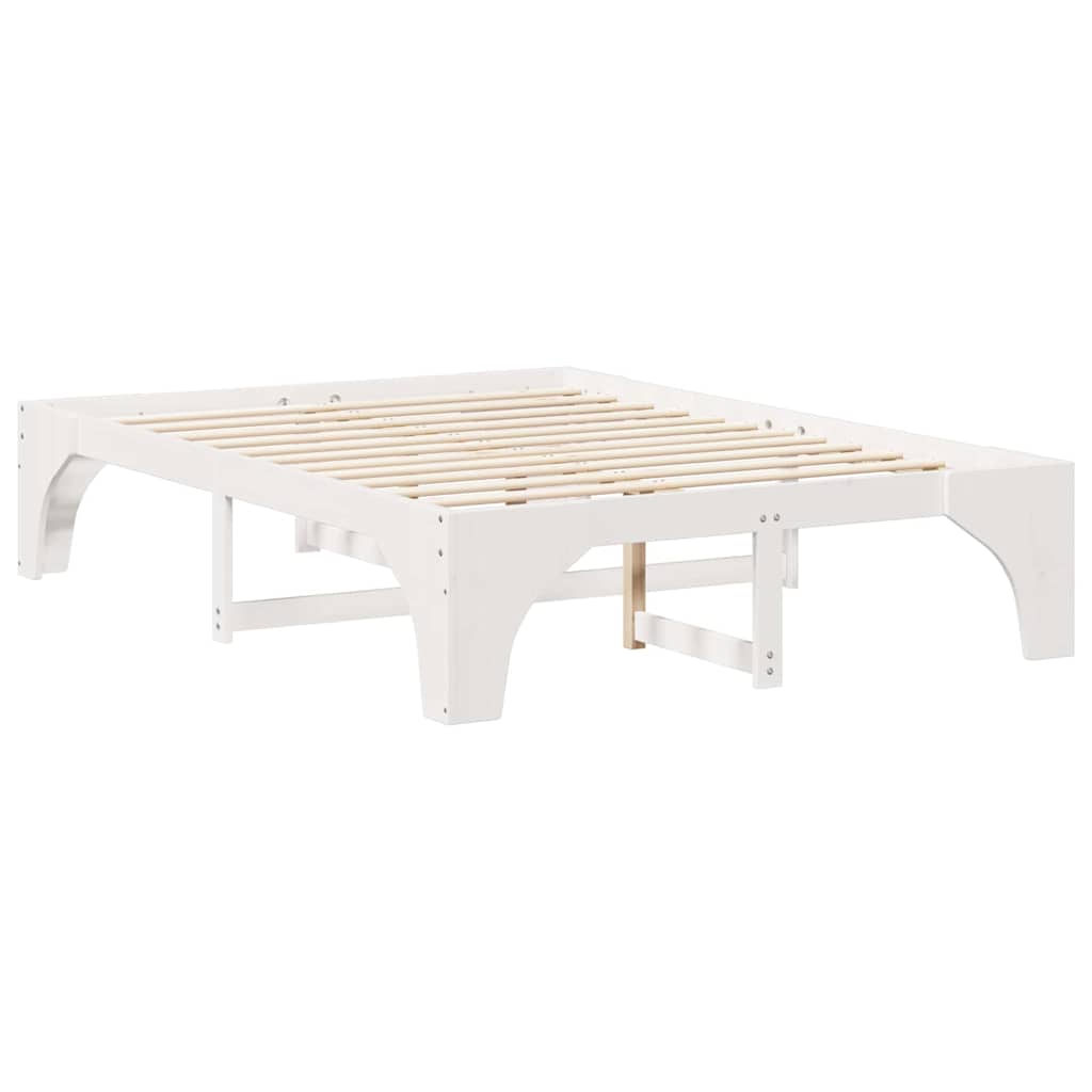 Bedframe Wit 150 x 200 cm Massief grenenhout is nu te koop bij PeponiXL, paradijselijk wonen!