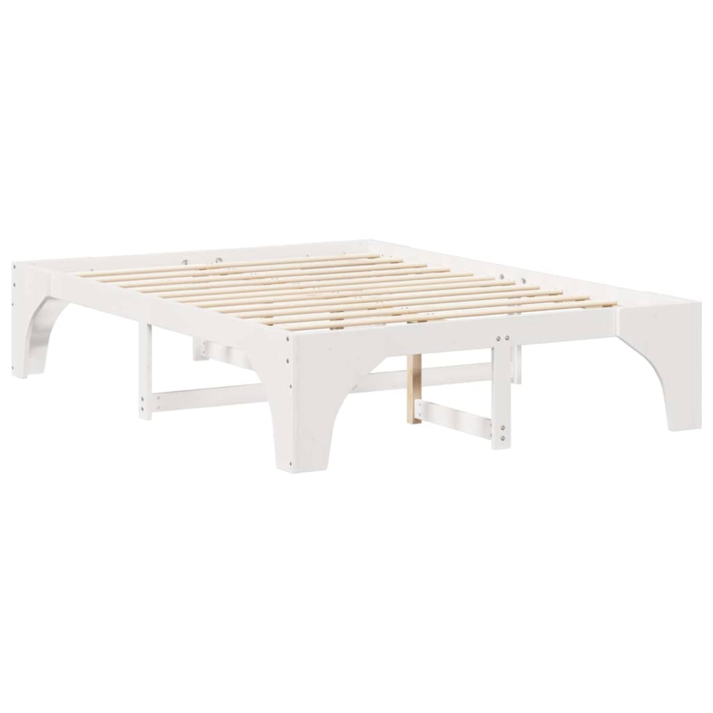 Bedframe Wit 140 x 200 cm Massief grenenhout is nu te koop bij PeponiXL, paradijselijk wonen!