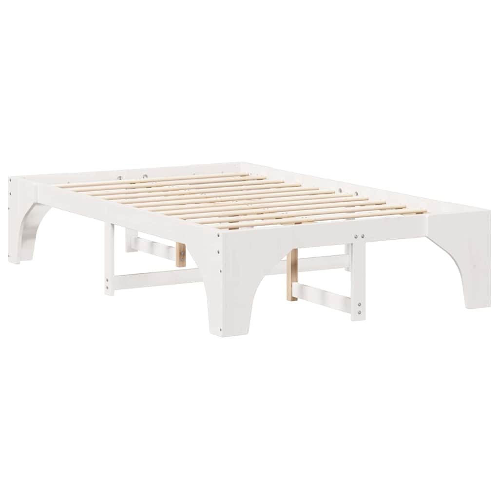 Bedframe Wit 120 x 200 cm Massief grenenhout is nu te koop bij PeponiXL, paradijselijk wonen!