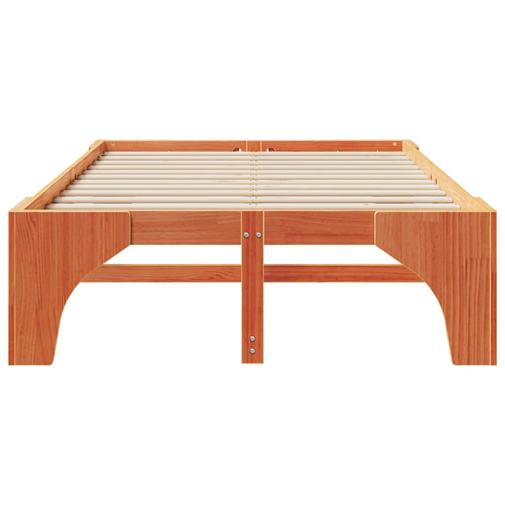 Bedframe Bruin 120 x 200 cm Massief grenenhout is nu te koop bij PeponiXL, paradijselijk wonen!