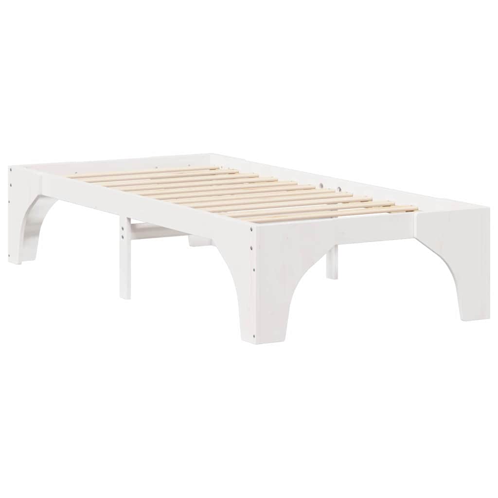 Bedframe Wit 80 x 200 cm Massief grenenhout is nu te koop bij PeponiXL, paradijselijk wonen!