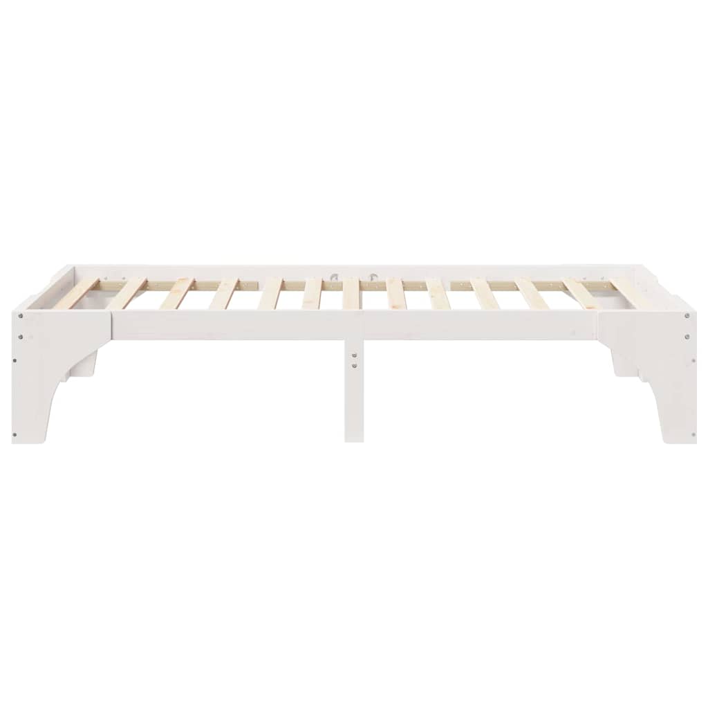 Bedframe Wit 90 x 190 cm Massief grenenhout is nu te koop bij PeponiXL, paradijselijk wonen!