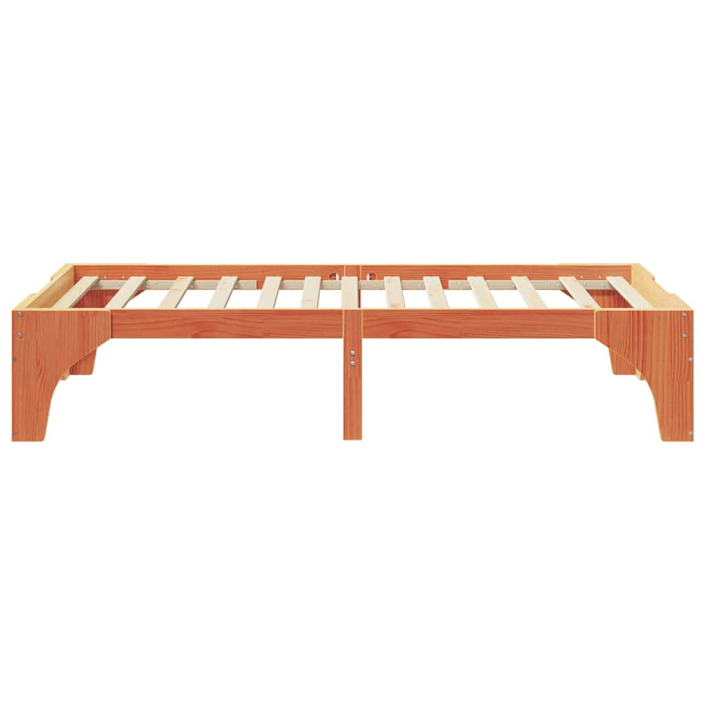 Bedframe Bruin 90 x 190 cm Massief grenenhout is nu te koop bij PeponiXL, paradijselijk wonen!