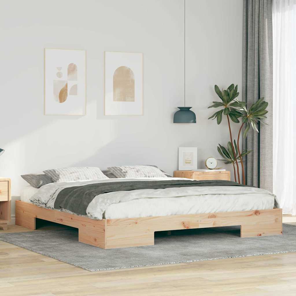 Bedframe Bruin 200 x 200 cm is nu te koop bij PeponiXL, paradijselijk wonen!