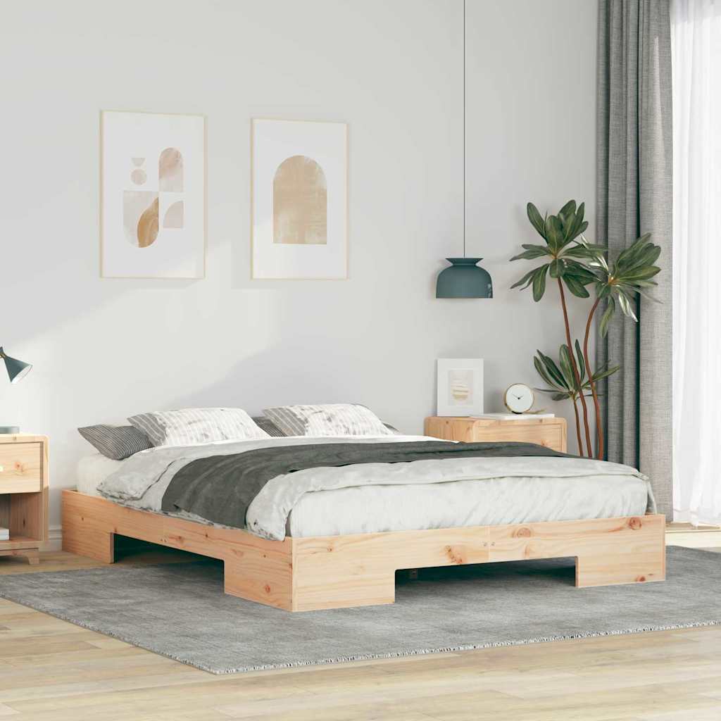 Bedframe Bruin 150 x 200 cm is nu te koop bij PeponiXL, paradijselijk wonen!