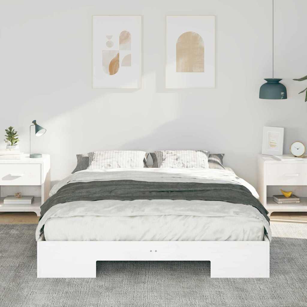 Bedframe Wit 150 x 200 cm is nu te koop bij PeponiXL, paradijselijk wonen!