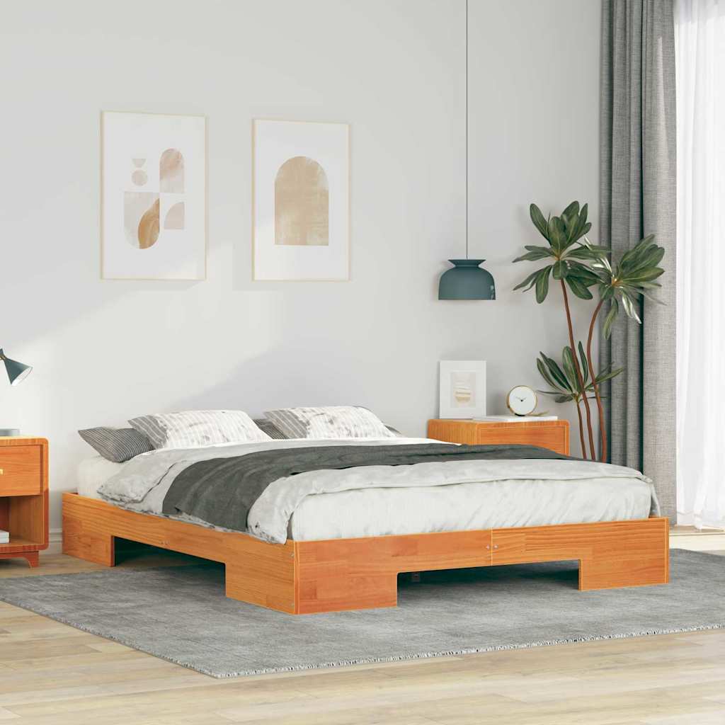 Bedframe Bruin 140 x 200 cm is nu te koop bij PeponiXL, paradijselijk wonen!