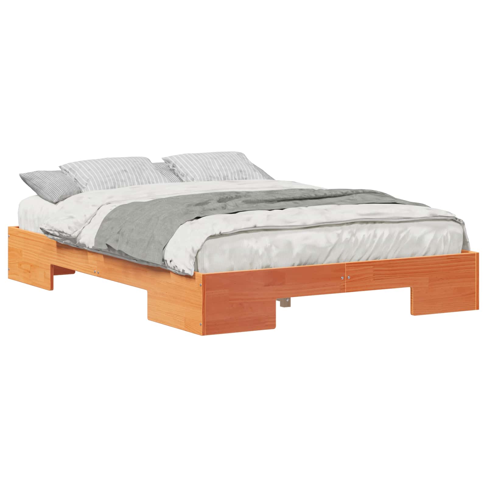 Bedframe Bruin 140 x 190 cm is nu te koop bij PeponiXL, paradijselijk wonen!