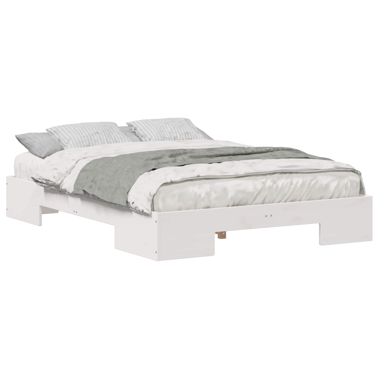 Bedframe Wit 135 x 190 cm is nu te koop bij PeponiXL, paradijselijk wonen!