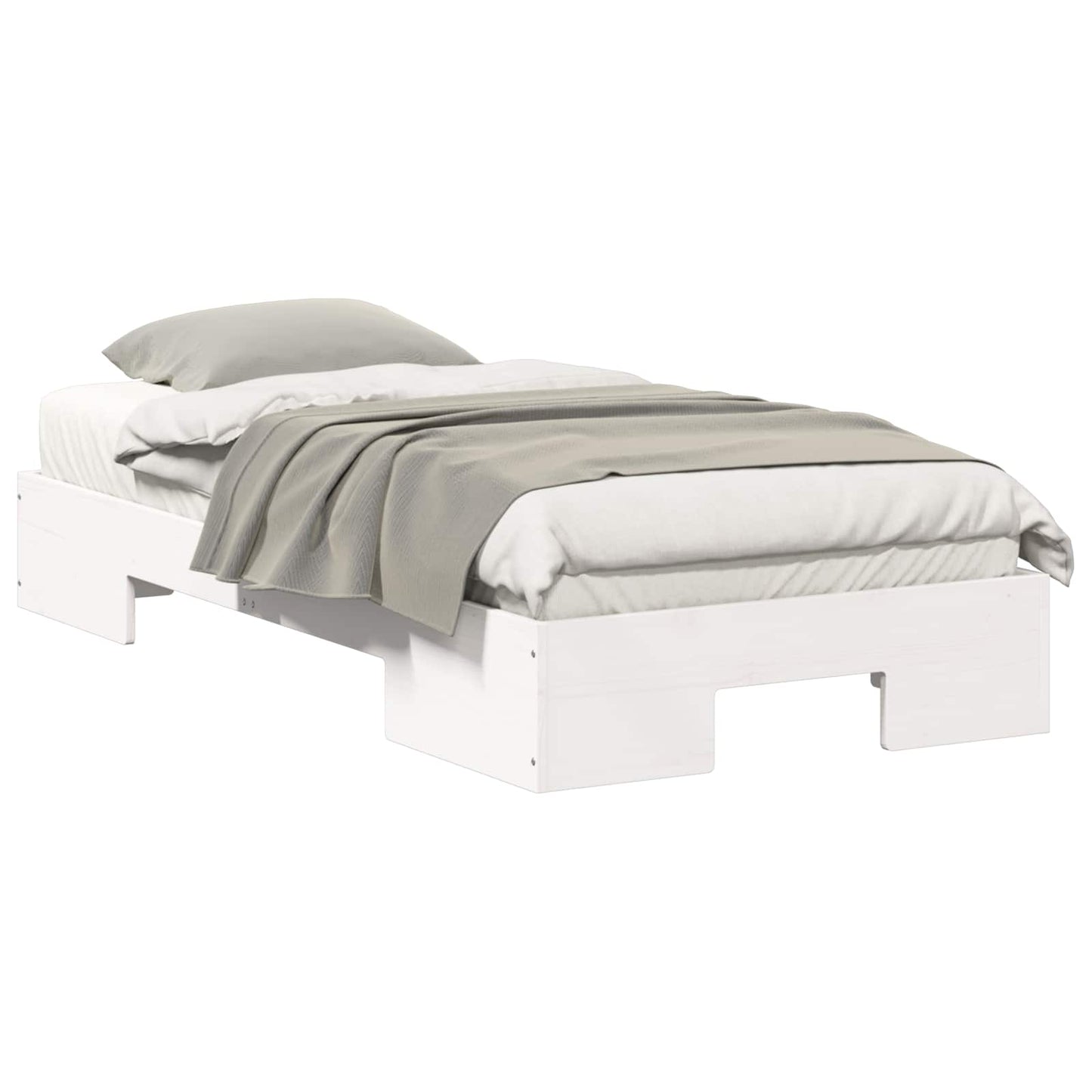 Bedframe Wit 90 x 200 cm is nu te koop bij PeponiXL, paradijselijk wonen!