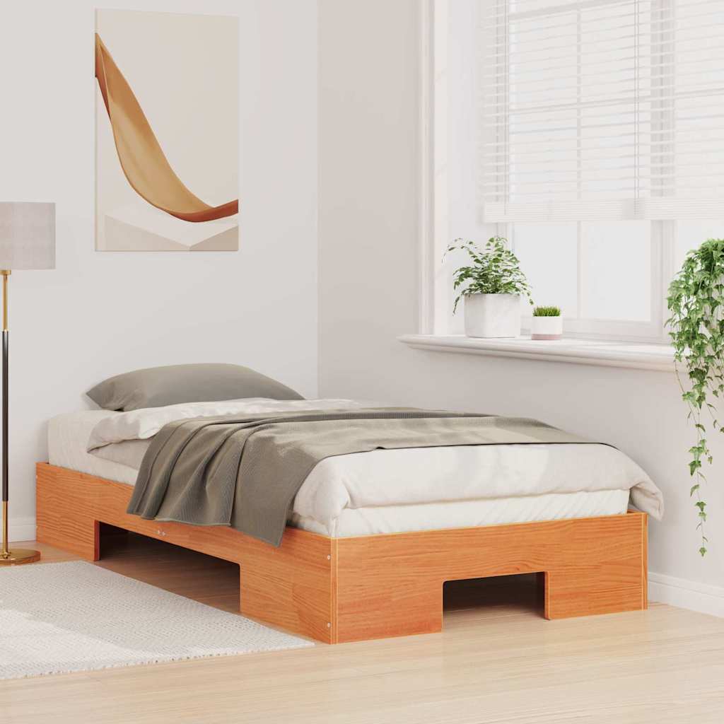 Bedframe Bruin 90 x 200 cm is nu te koop bij PeponiXL, paradijselijk wonen!