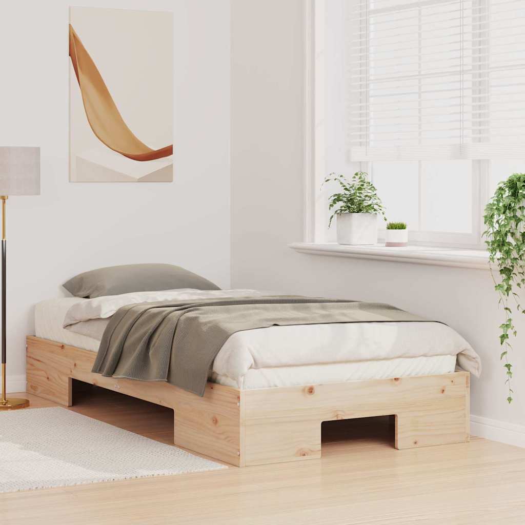 Bedframe Bruin 80 x 200 cm is nu te koop bij PeponiXL, paradijselijk wonen!