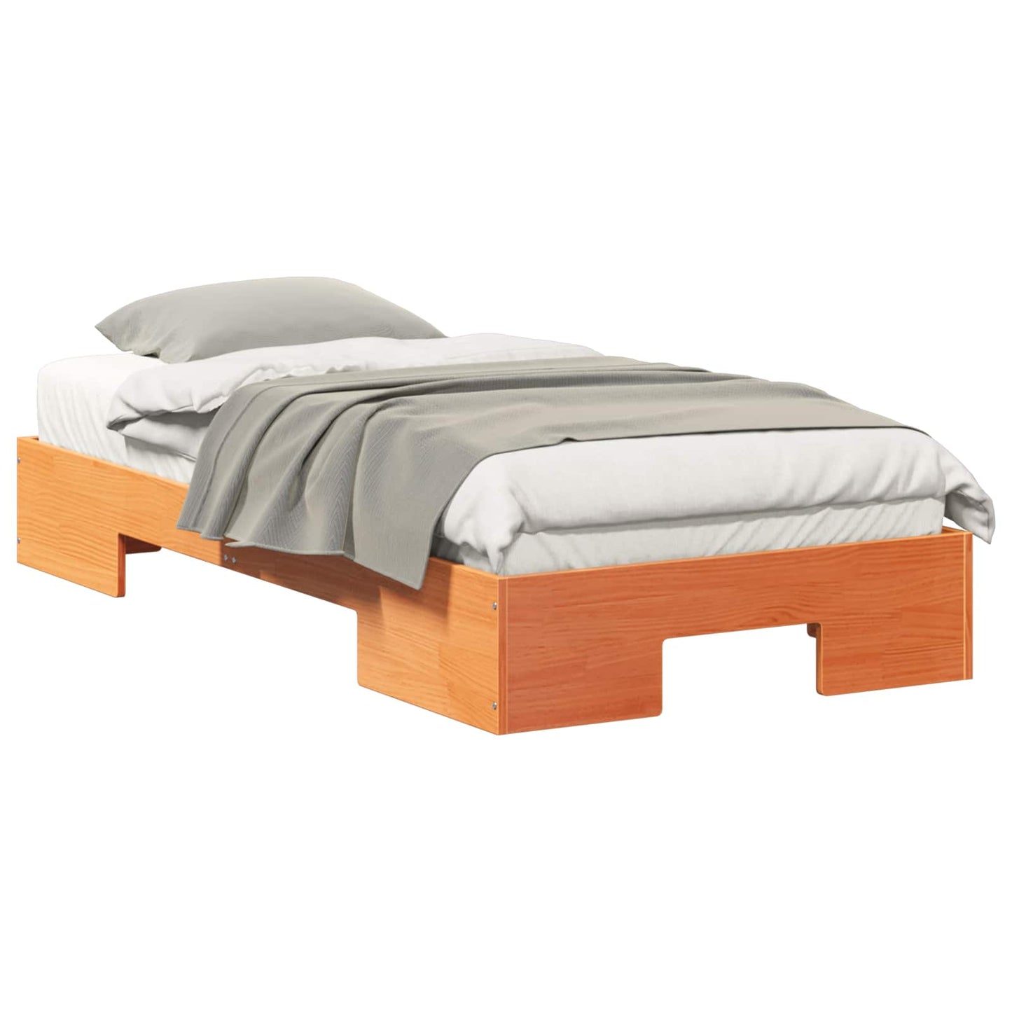 Bedframe Bruin 80 x 200 cm is nu te koop bij PeponiXL, paradijselijk wonen!