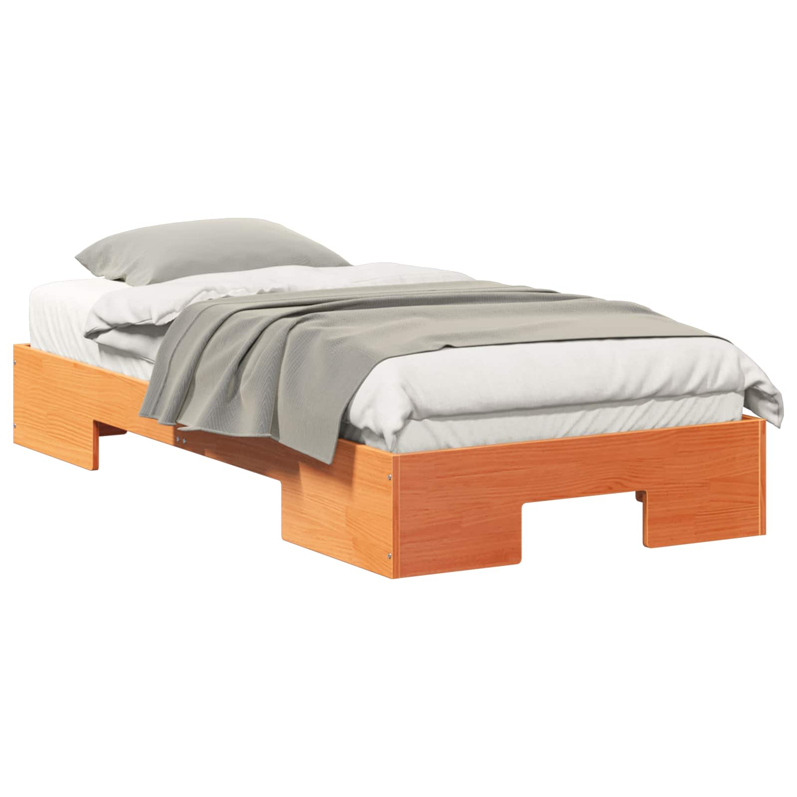 Bedframe Bruin 80 x 200 cm is nu te koop bij PeponiXL, paradijselijk wonen!