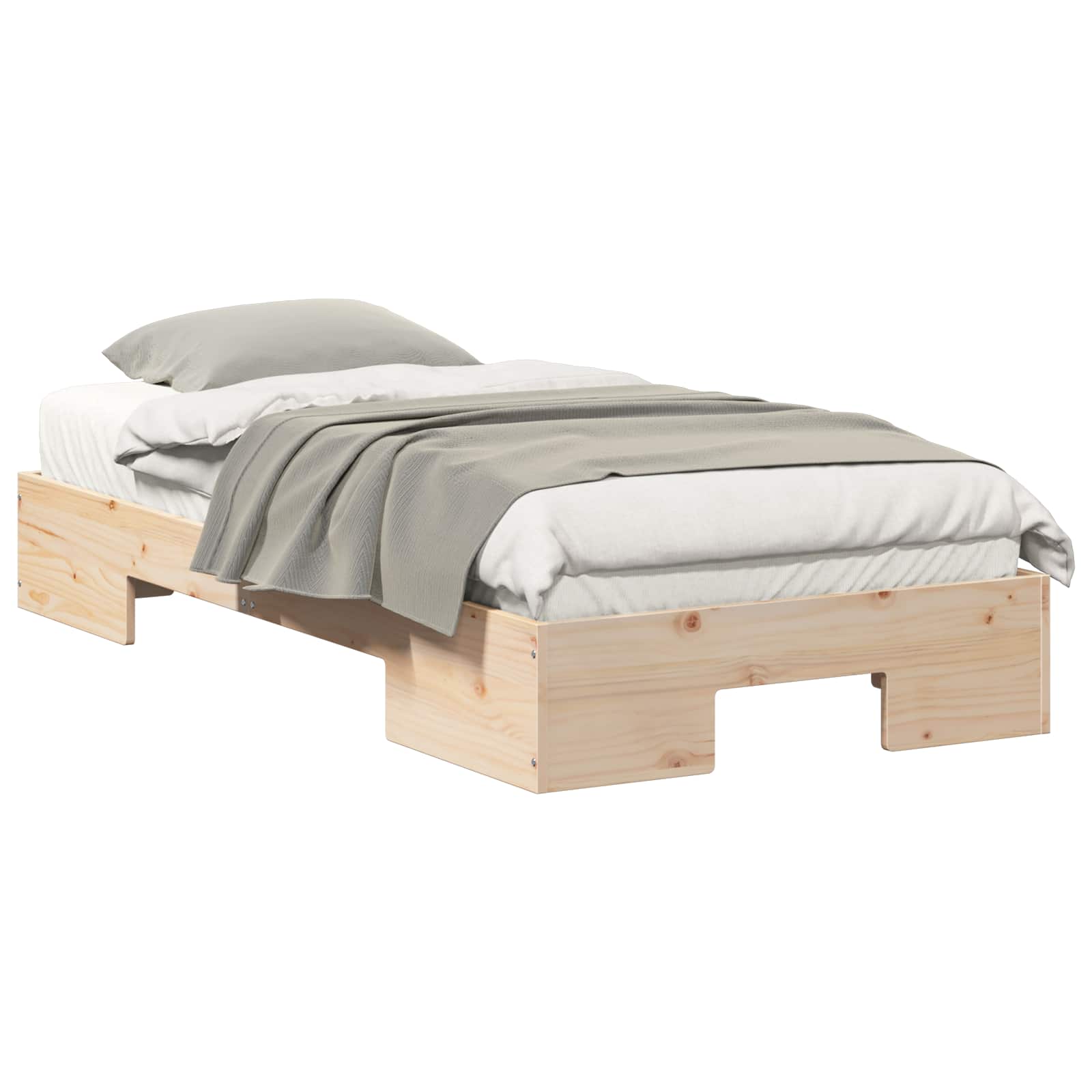 Bedframe Bruin 75 x 190 cm is nu te koop bij PeponiXL, paradijselijk wonen!
