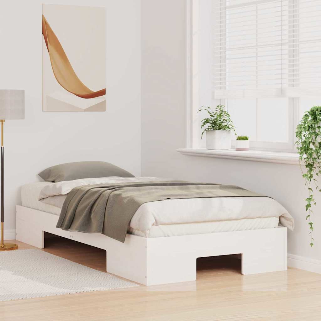 Bedframe Wit 75 x 190 cm is nu te koop bij PeponiXL, paradijselijk wonen!