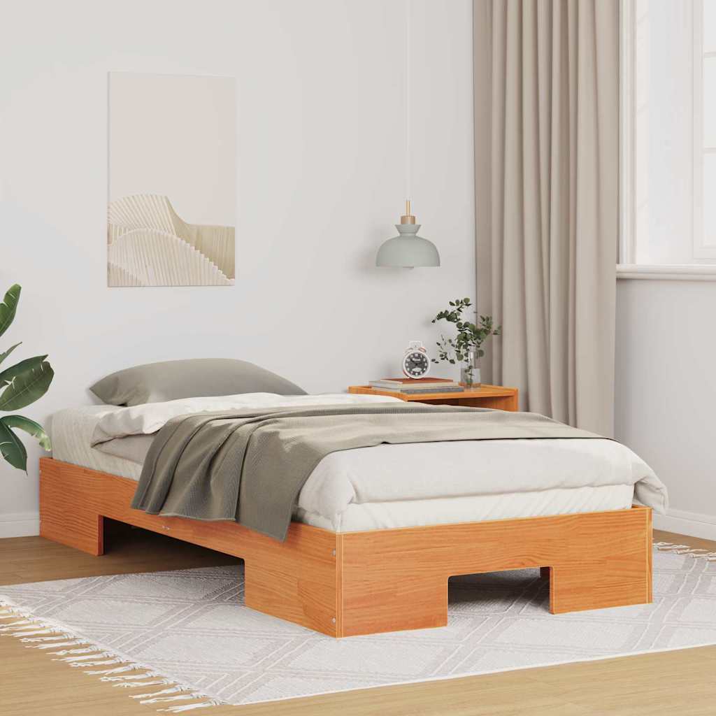 Bedframe Bruin 75 x 190 cm is nu te koop bij PeponiXL, paradijselijk wonen!