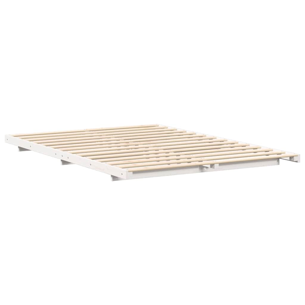 Bedframe Wit 160 x 200 cm Massief grenenhout is nu te koop bij PeponiXL, paradijselijk wonen!
