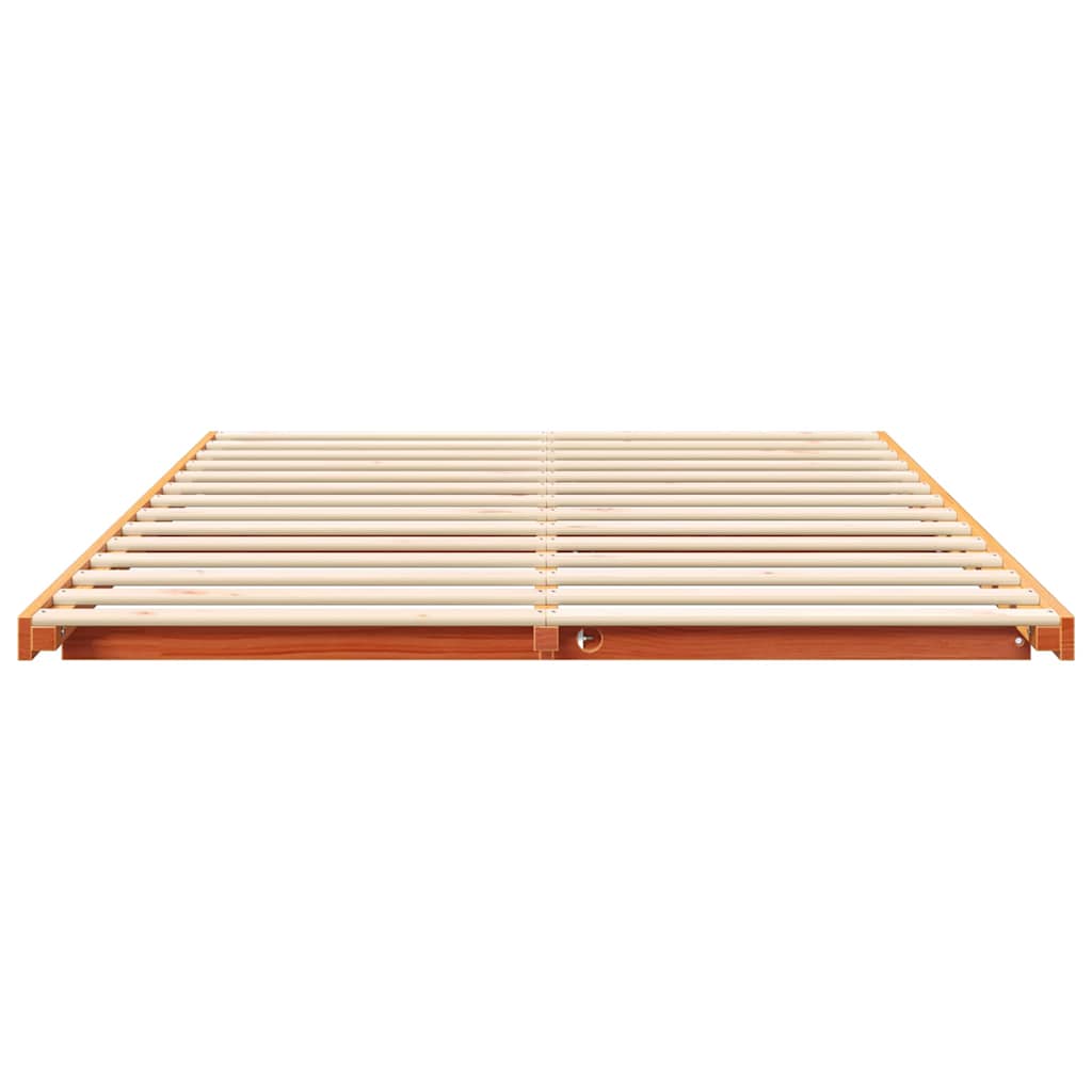 Bedframe Wasbruin 150 x 200 cm Massief grenenhout is nu te koop bij PeponiXL, paradijselijk wonen!