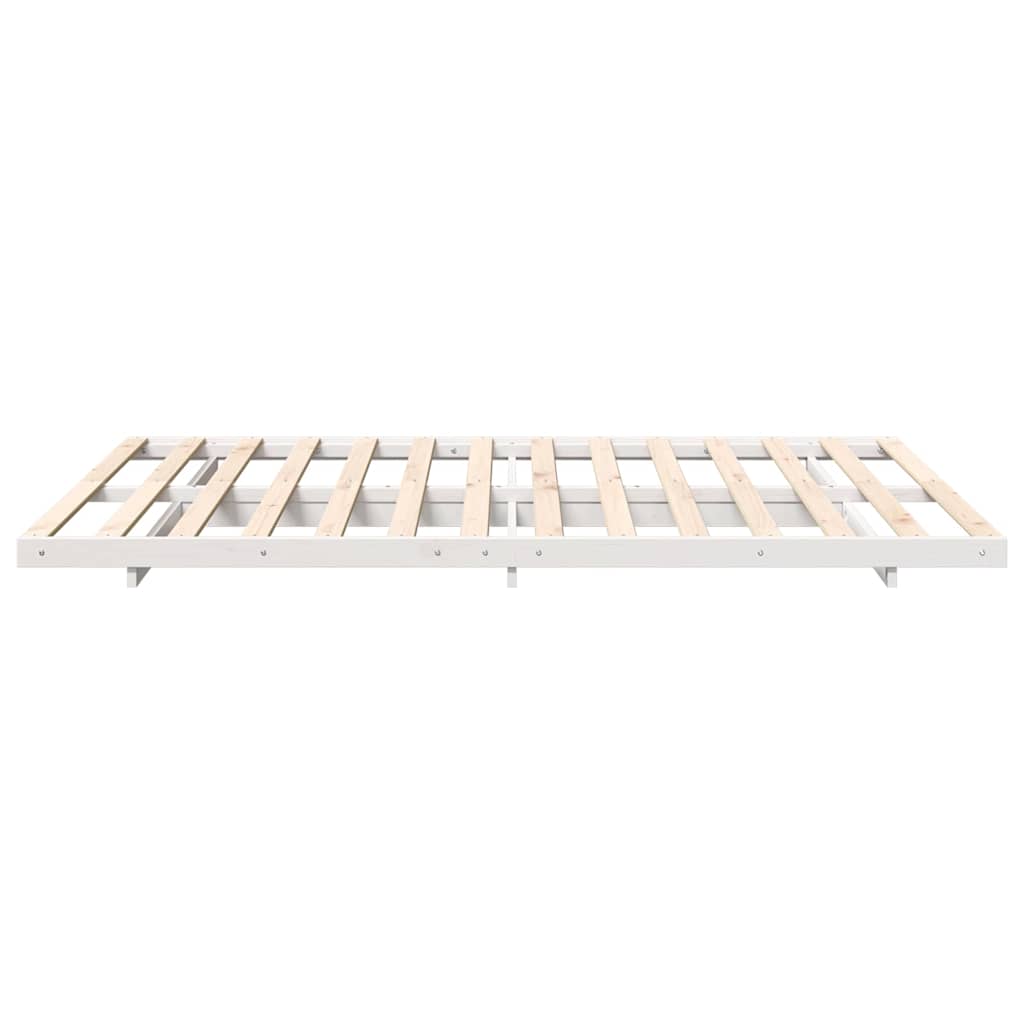 Bedframe Wit 140 x 200 cm Massief grenenhout is nu te koop bij PeponiXL, paradijselijk wonen!
