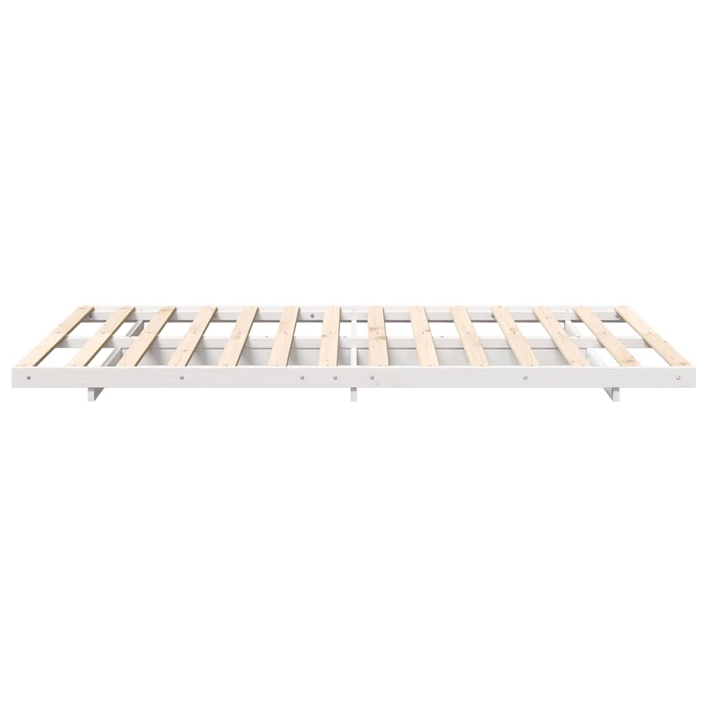 Bedframe Wit 140 x 190 cm Massief grenenhout is nu te koop bij PeponiXL, paradijselijk wonen!
