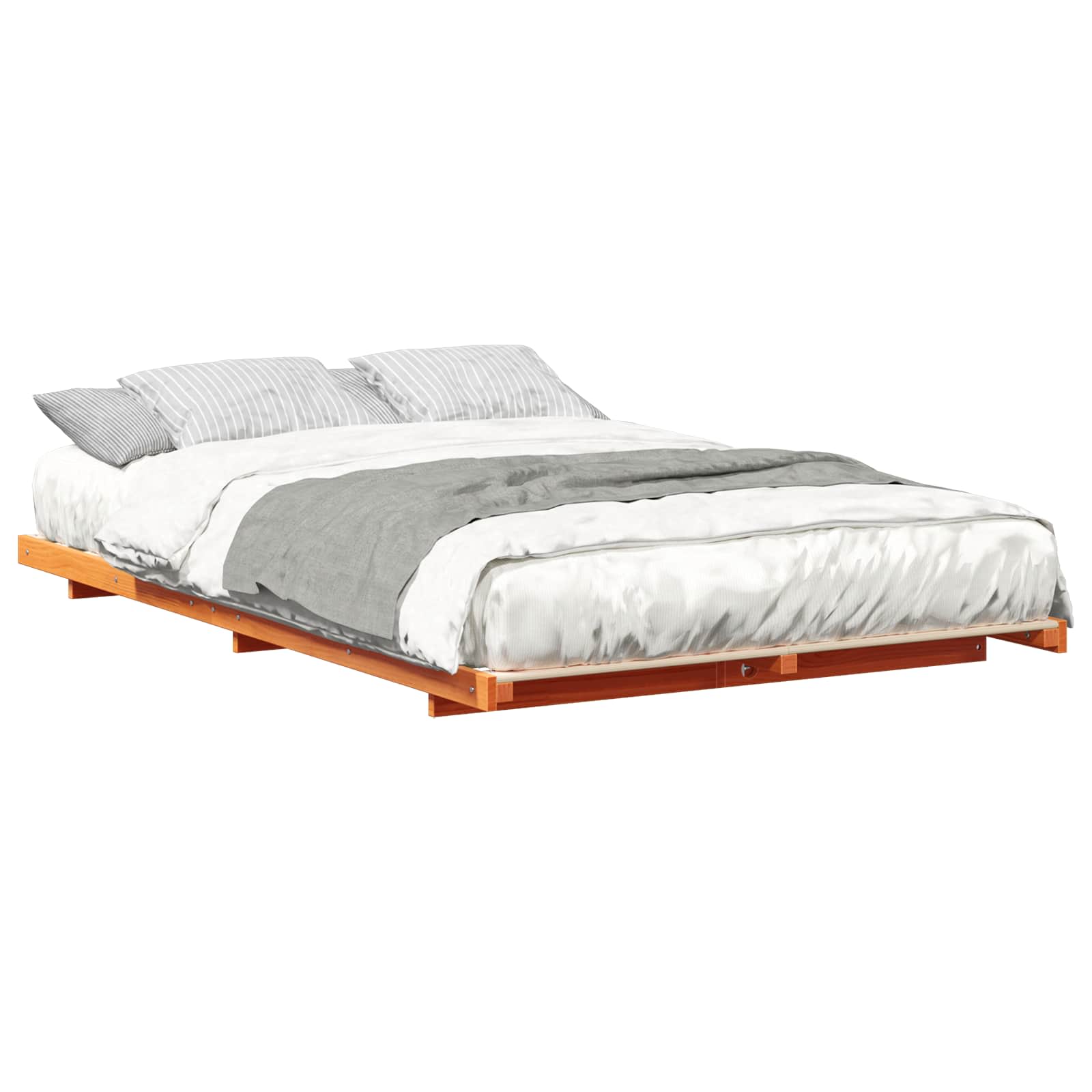 Bedframe Wasbruin 140 x 190 cm Massief grenenhout is nu te koop bij PeponiXL, paradijselijk wonen!