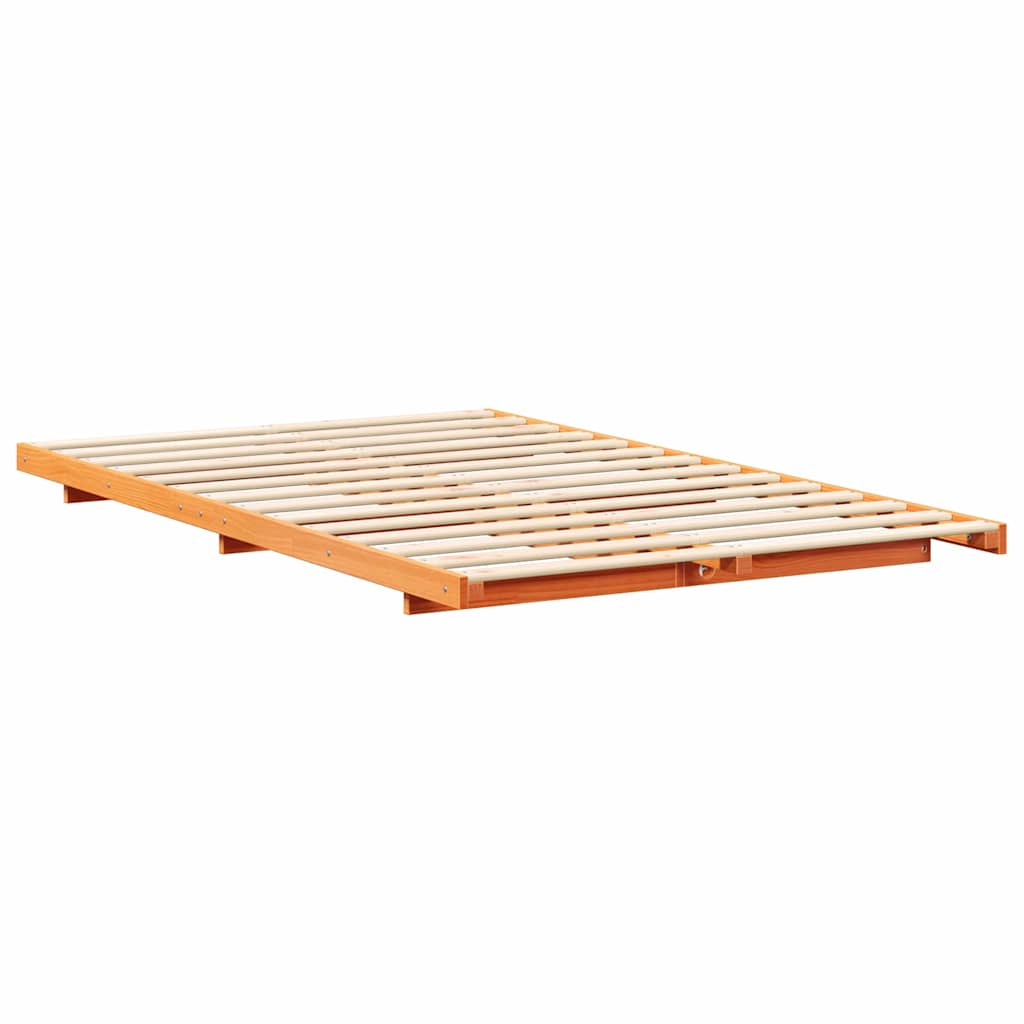 Bedframe Wasbruin 140 x 190 cm Massief grenenhout is nu te koop bij PeponiXL, paradijselijk wonen!