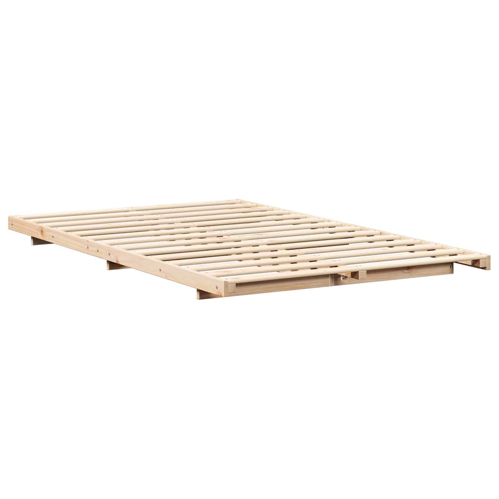 Bedframe Bruin 120 x 190 cm Massief grenenhout is nu te koop bij PeponiXL, paradijselijk wonen!