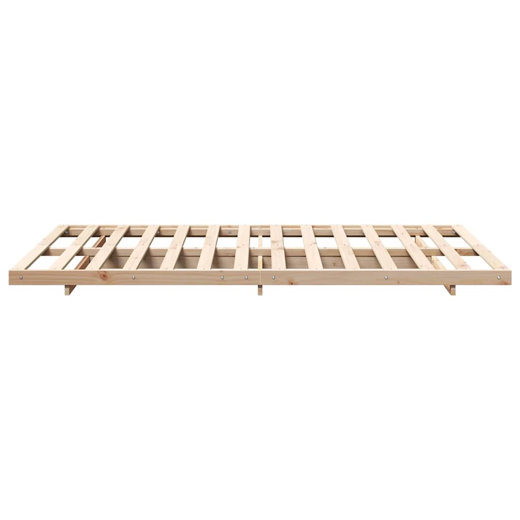 Bedframe Bruin 120 x 190 cm Massief grenenhout is nu te koop bij PeponiXL, paradijselijk wonen!