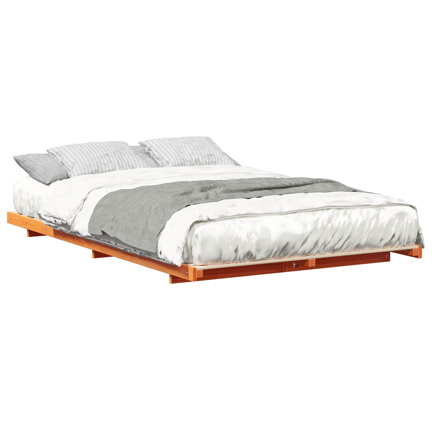 Bedframe Wasbruin 120 x 190 cm Massief grenenhout is nu te koop bij PeponiXL, paradijselijk wonen!