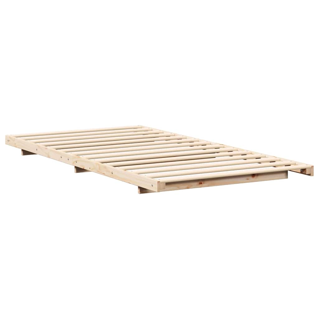 Bedframe Bruin 100 x 200 cm Massief grenenhout is nu te koop bij PeponiXL, paradijselijk wonen!