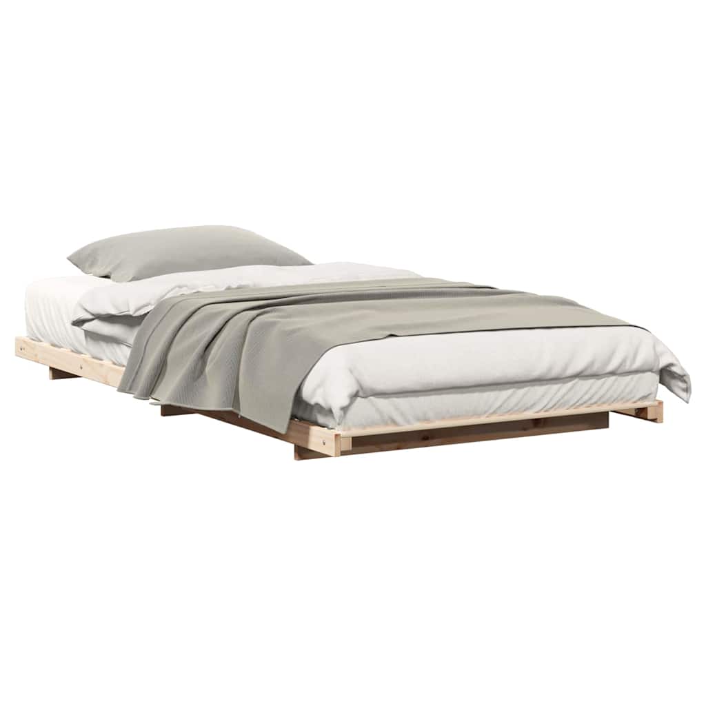 Bedframe Bruin 100 x 200 cm Massief grenenhout is nu te koop bij PeponiXL, paradijselijk wonen!