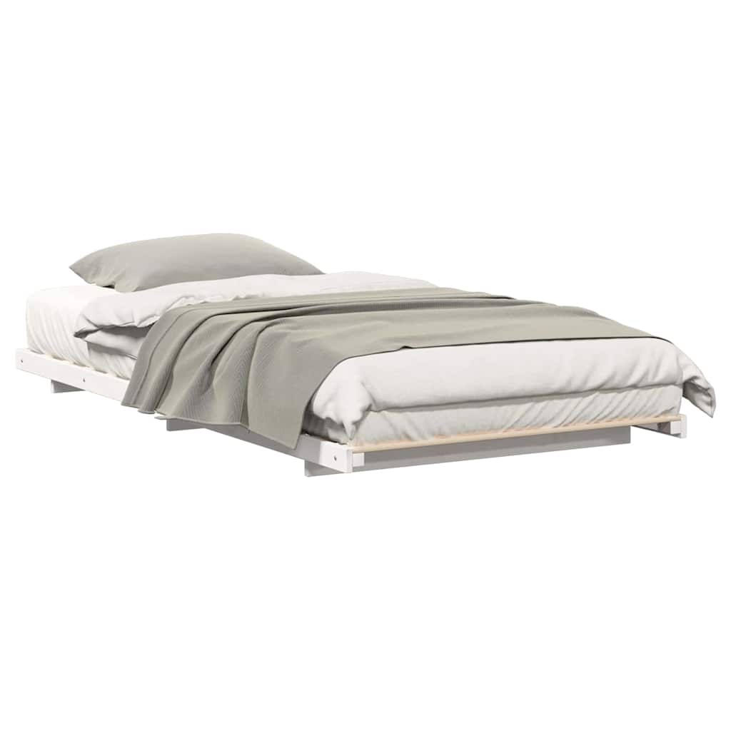 Bedframe Wit 100 x 200 cm Massief grenenhout is nu te koop bij PeponiXL, paradijselijk wonen!