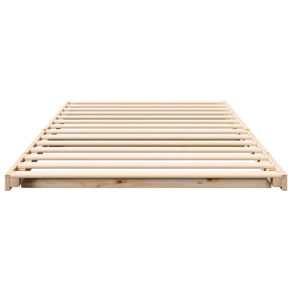 Bedframe Bruin 80 x 200 cm Massief grenenhout is nu te koop bij PeponiXL, paradijselijk wonen!